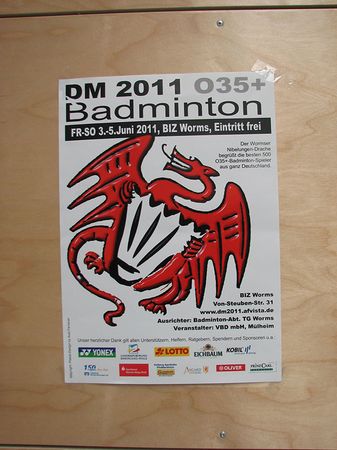 Das Turnierplakat der DM O35 2011