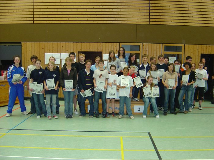 Die SiegerInnen der Stadtmeisterschaften Schüler/Jugend 2007 vom Sonntag (U17 bis U22)
